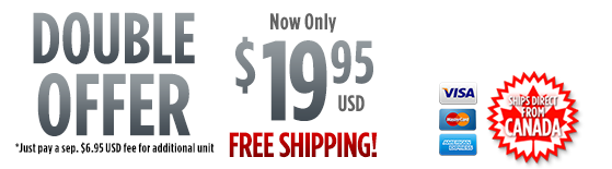 Double Offer - Only $19.95 plus Free Shipping